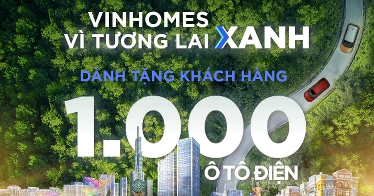 Read more about the article Vinhomes tặng 1.000 ô tô điện VinFast cho khách hàng