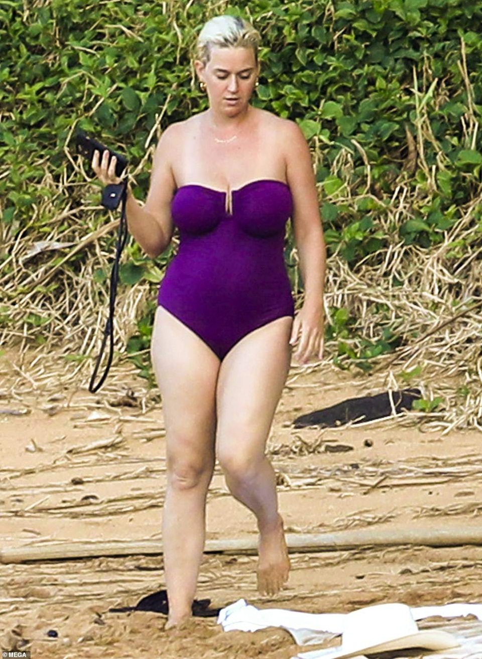 Katy Perry shows off her plump figure after giving birth - 1