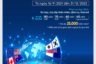 Siêu ưu đãi mua ngoại tệ và chuyển tiền quốc tế