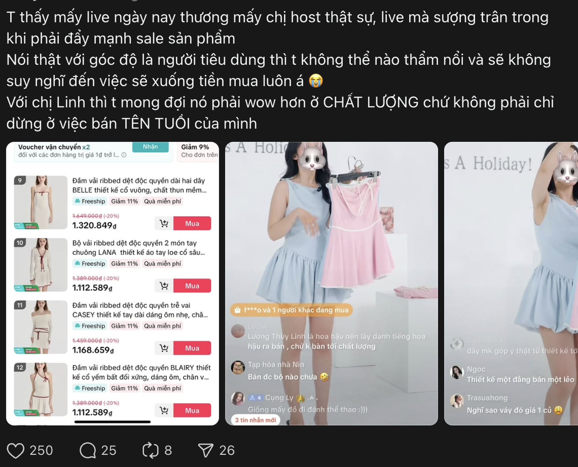Nhãn thời trang của Hoa hậu Lương Thùy Linh bị chê giá cao, chất lượng kém - 4 Nhãn thời trang của Hoa hậu Lương Thùy Linh bị chê giá cao, chất lượng kém - 4