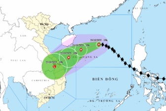 Bão Fengshen sẽ suy yếu khi gần đất liền, miền Trung có mưa lớn