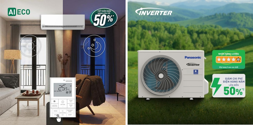 Điều hòa Panasonic XU thế hệ mới có thể tiết kiệm đến 50% điện năng - 2 Điều hòa Panasonic XU thế hệ mới có thể tiết kiệm đến 50% điện năng - 2