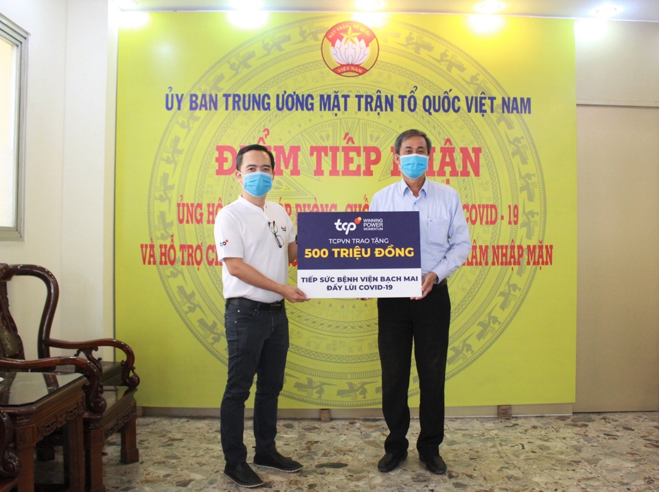 TCPVN đóng góp tổng giá trị hơn 800 triệu đồng hỗ trợ đẩy lùi dịch Covid-19 - 1 TCPVN đóng góp tổng giá trị hơn 800 triệu đồng hỗ trợ đẩy lùi dịch Covid-19 - 1
