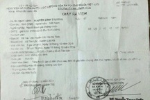 Cụ ông chết, giấy ra viện ghi biến chứng thai nghén