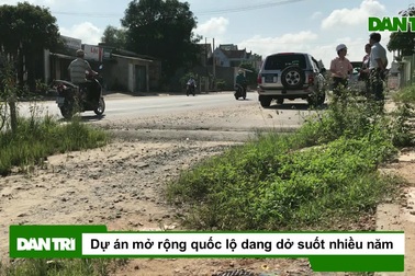 Dự án mở rộng quốc lộ 1A vẫn dang dở sau 6 lấn gia hạn