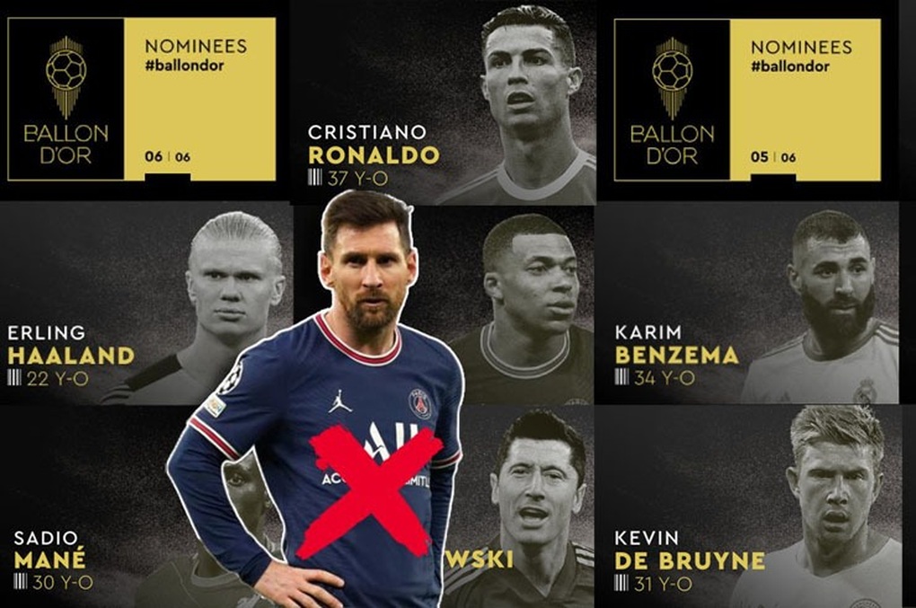 Tranh cãi Messi trượt đề cử Quả bóng vàng, Ronaldo 18 năm liên tục góp mặt - 1 Tranh cãi Messi trượt đề cử Quả bóng vàng, Ronaldo 18 năm liên tục góp mặt - 1