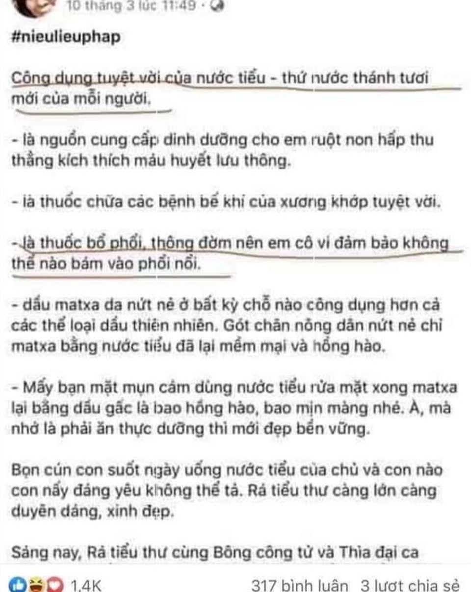 Triệu tập người phụ nữ tuyên truyền chống corona bằng... nước tiểu - 2 Triệu tập người phụ nữ tuyên truyền chống corona bằng... nước tiểu - 2