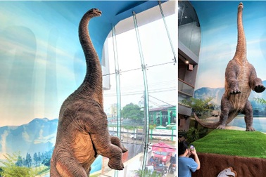 Chủ quán cà phê làm mô hình khủng long 5 tỉ đồng, miễn phí khách tham quan