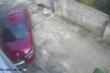 Tài xế xử lý khó hiểu khiến ô tô đâm vào cổng nhà