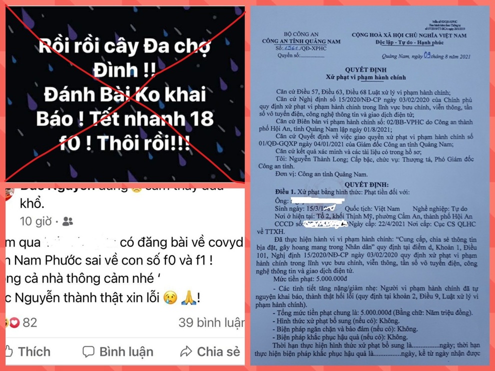 Đăng Facebook Tết nhanh 18 F0, bị phạt 5 triệu đồng - 1 Đăng Facebook Tết nhanh 18 F0, bị phạt 5 triệu đồng - 1