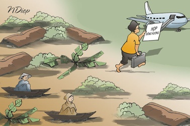 “Quê bão lũ mà như người ngoài cuộc – Mặc kệ dân lo, du hý trời Nam…!”