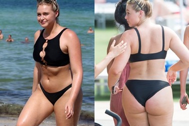 Người mẫu ngoại cỡ bốc lửa với áo tắm