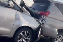 Cao tốc TPHCM - Dầu Giây ùn tắc 8km sau va chạm giữa 4 ô tô