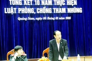 Quảng Nam: 10 năm qua, tham nhũng “gây thiệt hại không đáng kể”!