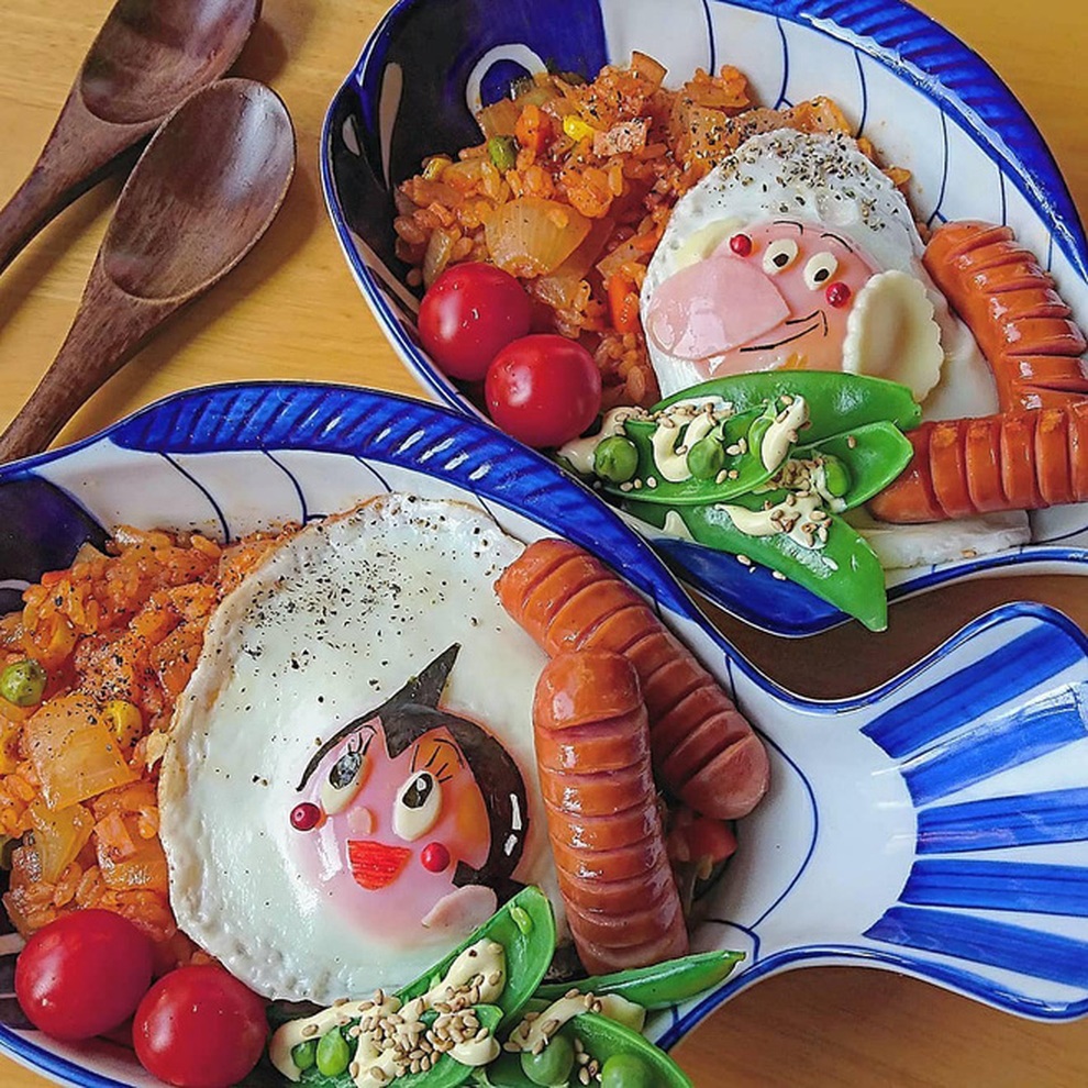 Mẹ 3 con vẽ tranh trên trứng rán đẹp như tác phẩm nghệ thuật - 7 Mẹ 3 con vẽ tranh trên trứng rán đẹp như tác phẩm nghệ thuật - 7