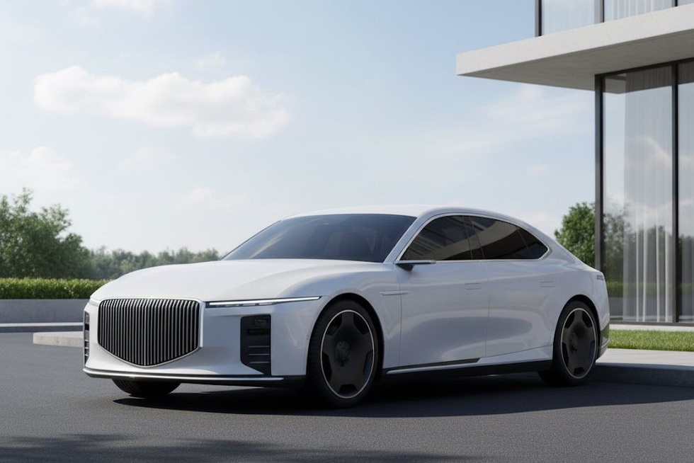 Xem trước xe điện - xăng của VinFast qua loạt ảnh AI, vóc dáng như xe sang - 1