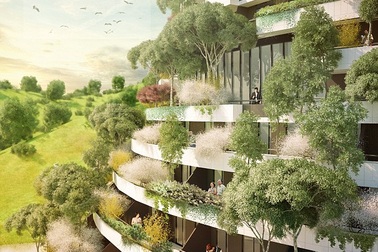 Khách sạn kỳ lạ với thảm thực vật xanh mướt phủ kín xung quanh