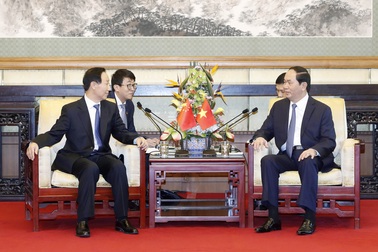 Chủ tịch nước Trần Đại Quang tiếp Phó Chủ tịch Chính hiệp Trung Quốc Vương Gia Thụy