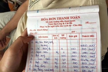 Tạm đình chỉ tàu du lịch tính "nhầm" tiền rồi không chịu trả lại