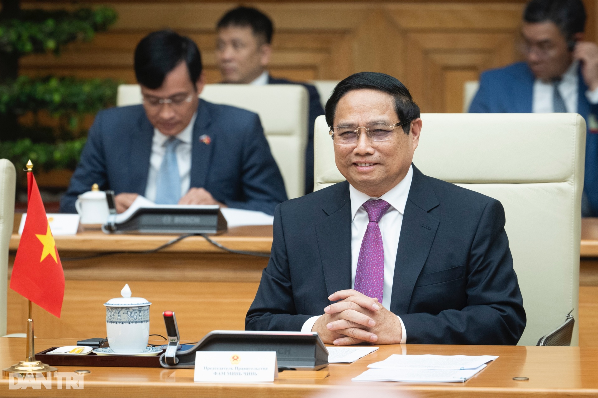 Thủ tướng Phạm Minh Chính chủ trì lễ đón Thủ tướng Nga thăm Việt Nam - 9 Thủ tướng Phạm Minh Chính chủ trì lễ đón Thủ tướng Nga thăm Việt Nam - 9