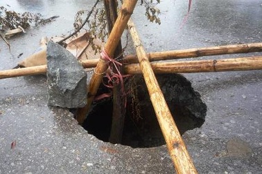 Thanh Hóa lại xuất hiện “hố tử thần” 