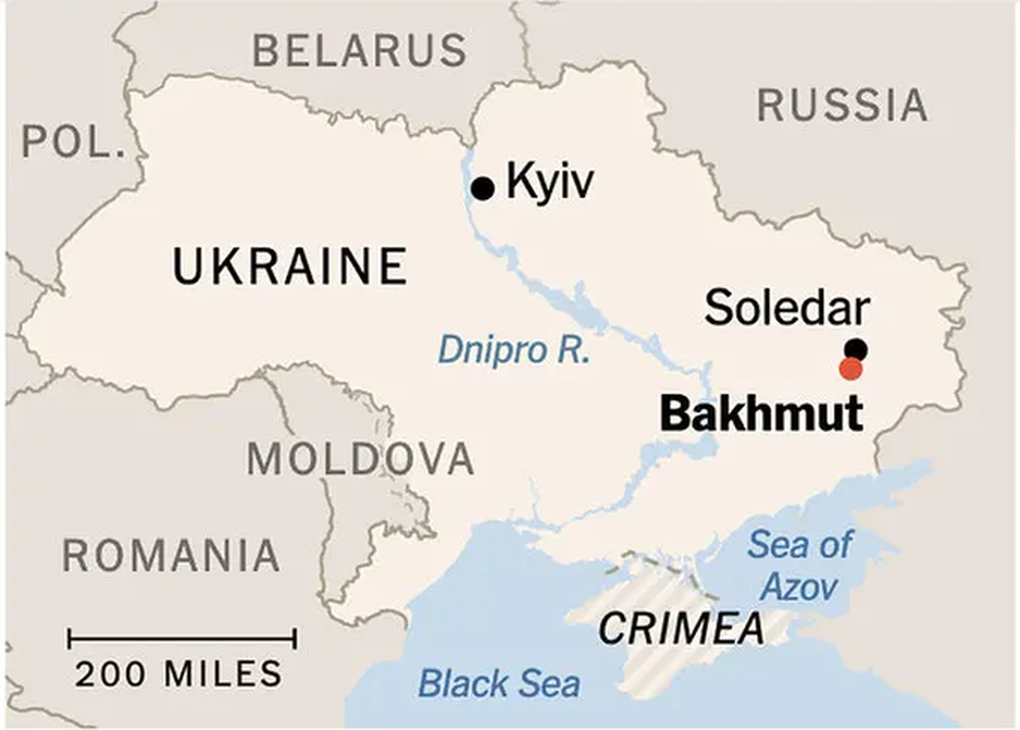 Nga pháo kích mọi ngả đường, ngăn cản viện binh Ukraine tiếp cận Bakhmut - 2 Nga pháo kích mọi ngả đường, ngăn cản viện binh Ukraine tiếp cận Bakhmut - 2