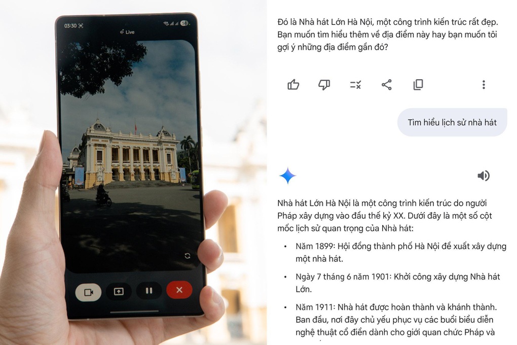 Trải nghiệm khám phá Hà Nội bằng Gemini Live trên Galaxy S25 Series - 4 Trải nghiệm khám phá Hà Nội bằng Gemini Live trên Galaxy S25 Series - 4
