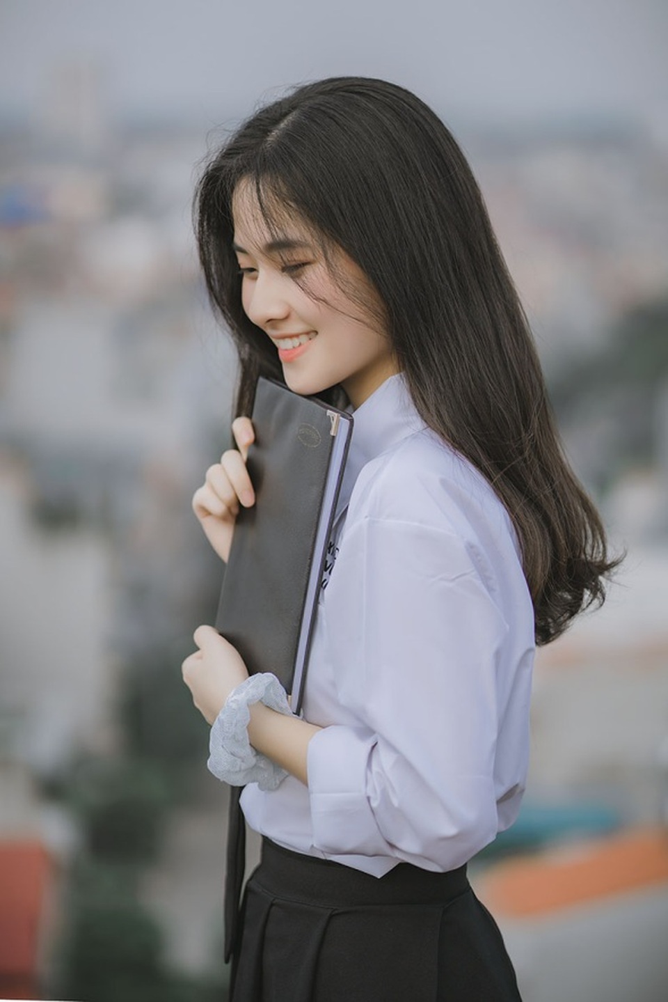 Vẻ đẹp đượm nét thơ ngây của nữ sinh Bắc Giang trong bộ đồng phục - 3