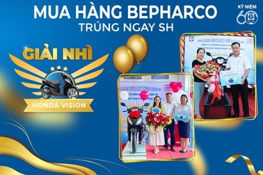 Trao giải chương trình "Mua hàng Bepharco - Trúng ngay SH"