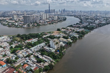 Toàn cảnh công trường dự án chống sạt lở bán đảo Thanh Đa sắp bị thanh tra