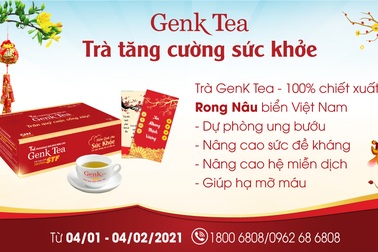 Quà Tết tặng mẹ cha - Genk Tea tăng cường sức khỏe, vẹn tròn chữ hiếu
