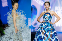 Thanh Hằng trình diễn với váy pha lê nặng 50kg khiến khán giả... hồi hộp