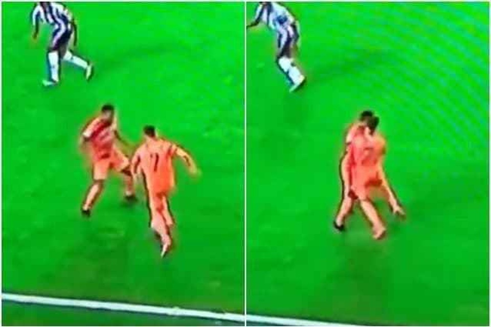 Đi bóng đâm thẳng vào đồng đội, C.Ronaldo bị chế giễu - 1 Đi bóng đâm thẳng vào đồng đội, C.Ronaldo bị chế giễu - 1
