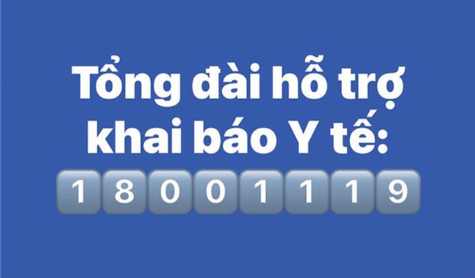 Lập đường dây nóng hỗ trợ khai báo y tế miễn phí - 18001119 - Ảnh 1.