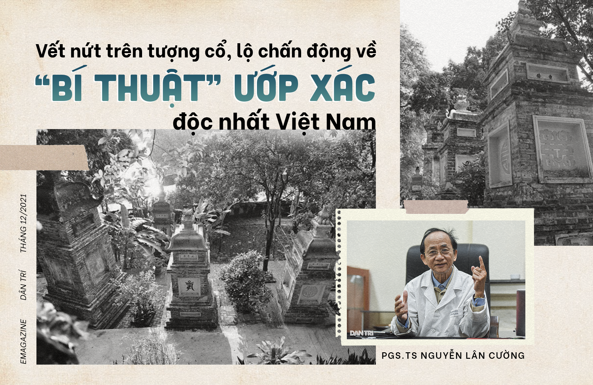 Vết nứt trên tượng cổ, lộ chấn động về bí thuật ướp xác độc nhất Việt Nam