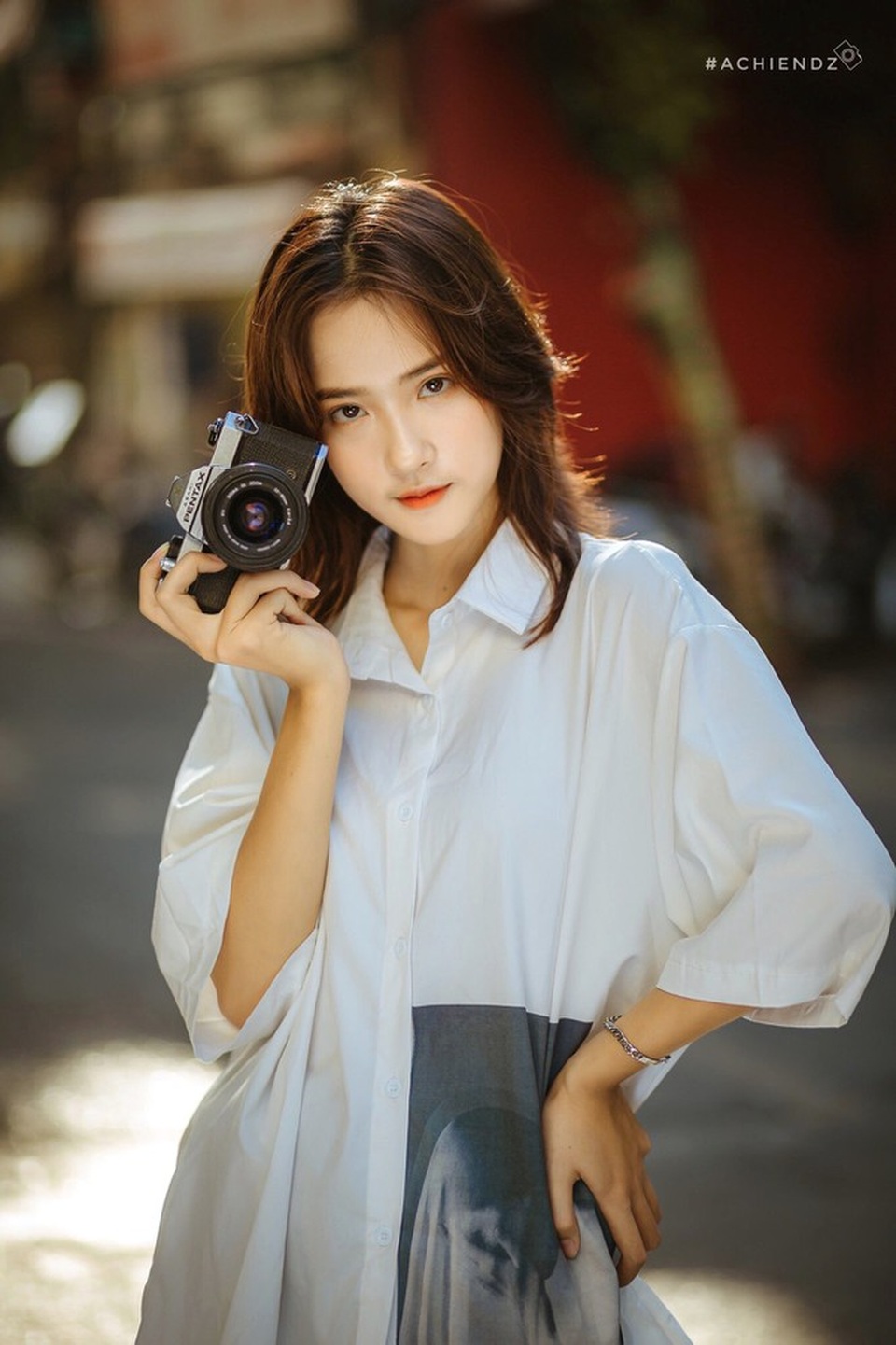 Xao xuyến với nét đẹp dung dị của nữ sinh trường Dệt may - 3 Xao xuyến với nét đẹp dung dị của nữ sinh trường Dệt may - 3