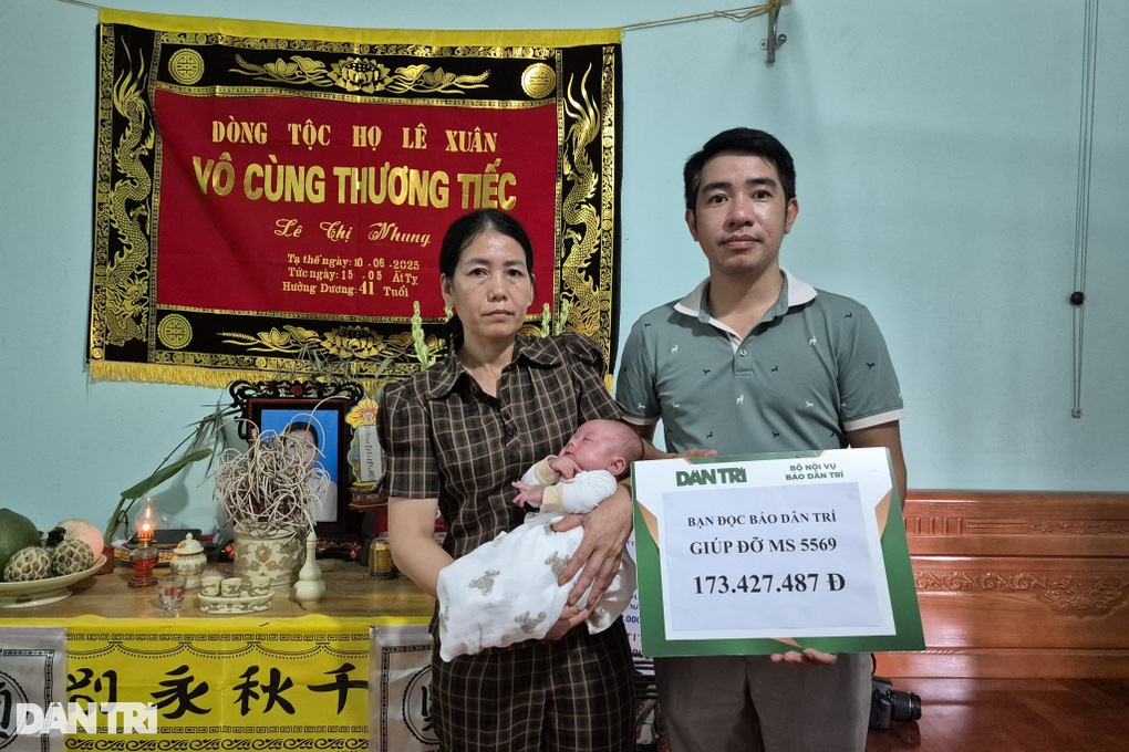 Bạn đọc giúp đỡ hơn 213 triệu đồng tới bé 3 tháng tuổi mất mẹ - 1 Bạn đọc giúp đỡ hơn 213 triệu đồng tới bé 3 tháng tuổi mất mẹ - 1