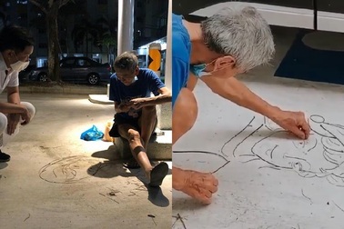 Cụ ông 77 tuổi có biệt tài biến cành cây vụn thành tranh chân dung