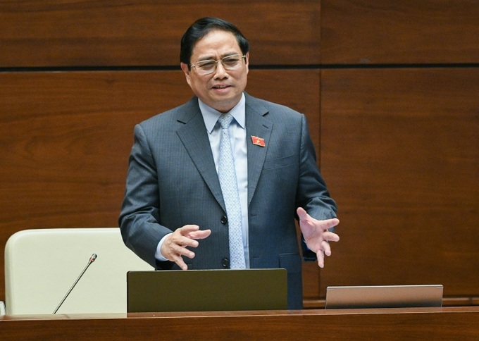 Thủ tướng Phạm Minh Chính trả lời chất vấn tại Kỳ họp thứ 4, Quốc hội Khóa XV.