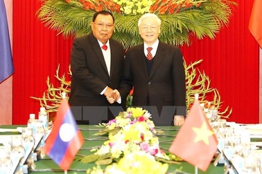 Lãnh đạo Việt Nam gửi điện chúc mừng Quốc khánh Lào