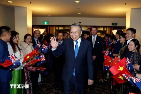 Tổng Bí thư, Chủ tịch nước Tô Lâm đến thủ đô Canberra, tiếp tục chuyến thăm cấp Nhà nước Australia