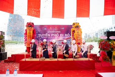 Một trong những tuyến phố đi bộ ấn tượng tại Việt Nam chính thức được khởi công xây dựng