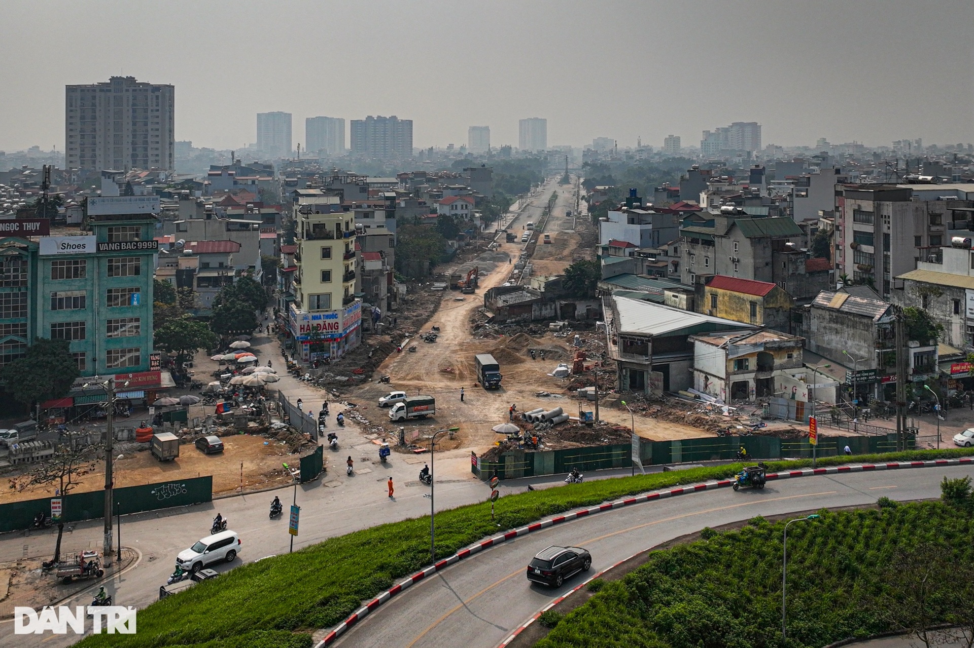 Hiện trạng tuyến đường 1.200 tỷ đồng chậm tiến độ hơn 3 năm ở Hà Nội - 1