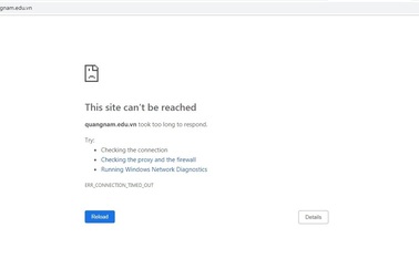 Quảng Nam: Chưa có điểm vào lớp 10 nhưng website Sở GD-ĐT đã bị “liệt”