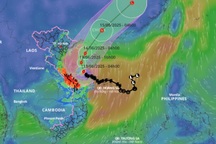 Bão Wutip mạnh lên cấp 10, giật cấp 13