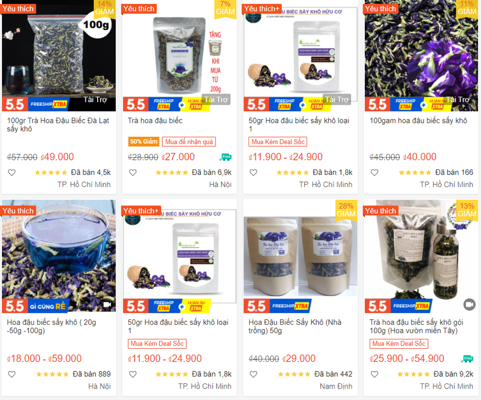 Hoa đậu biếc mọc trước hiên nhà, sấy khô được hét giá nửa triệu đồng/kg - 2 Hoa đậu biếc mọc trước hiên nhà, sấy khô được hét giá nửa triệu đồng/kg - 2