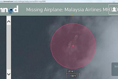 Phát hiện hình ảnh xác máy bay Malaysia trên vệ tinh