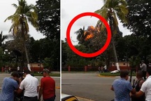 Khoảnh khắc máy bay chở khách Cuba lao xuống và phát nổ