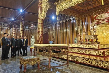 Phó Thủ tướng Lê Thành Long dự khánh thành điện Thái Hòa