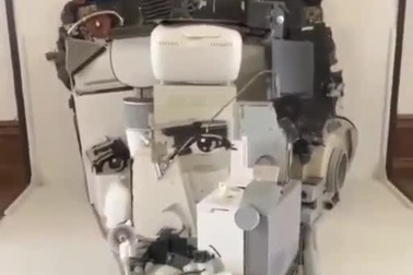 Bức chân dung được tạo nên nhờ nghệ thuật sắp đặt cực kỳ độc đáo